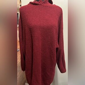 SO oversized knitted hoodie